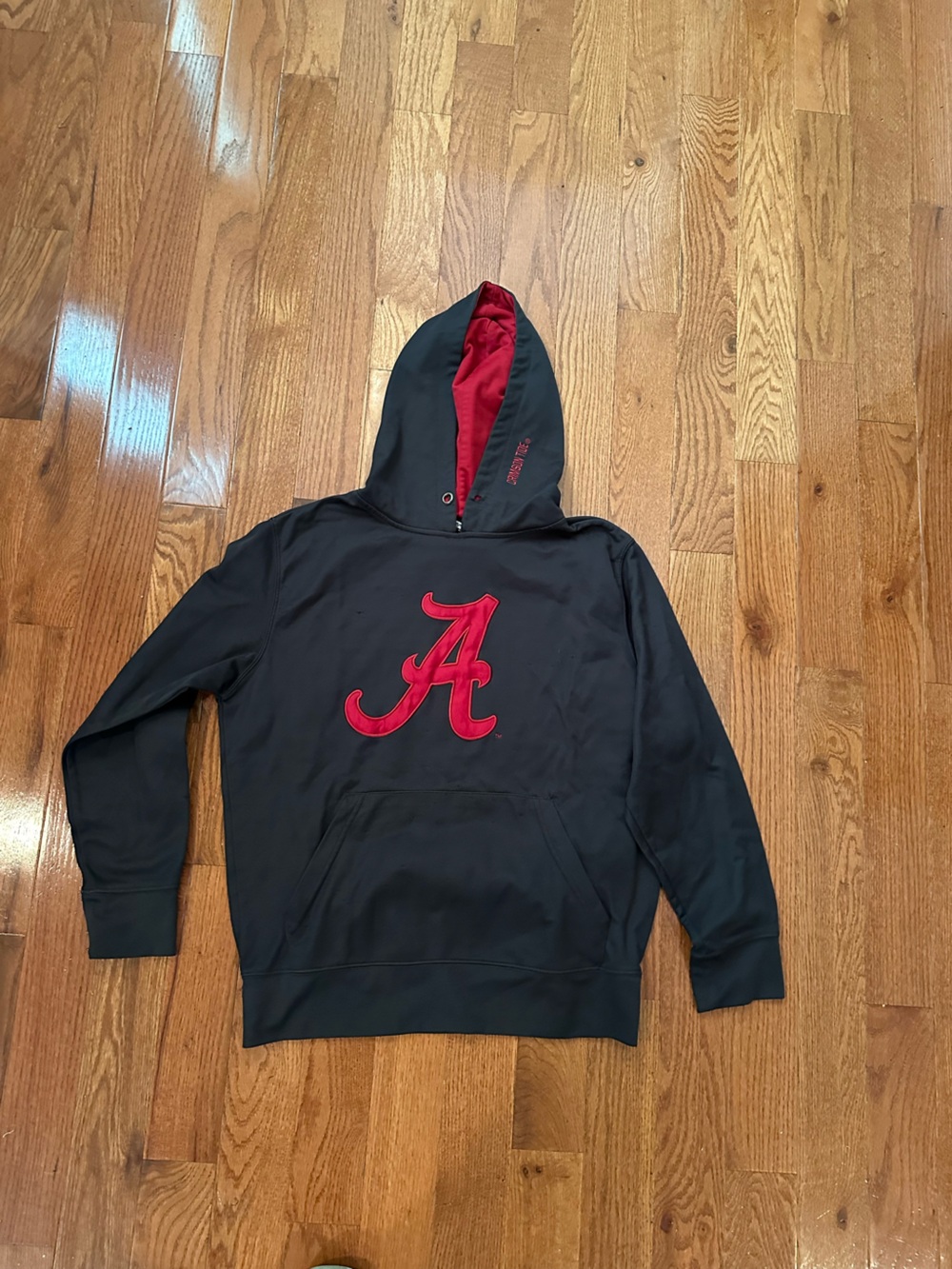 gray and red stadium athletics university of alabama script A hoodie size medium